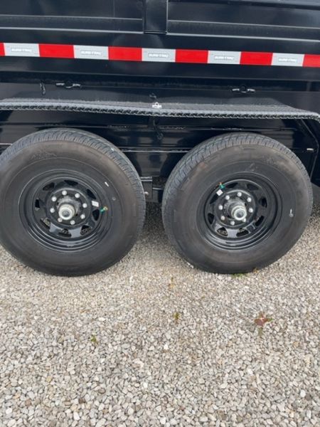 New 2025 Sure-Trac 82" x 14' 14K Telescopic HD Low Profile Dump Trailer