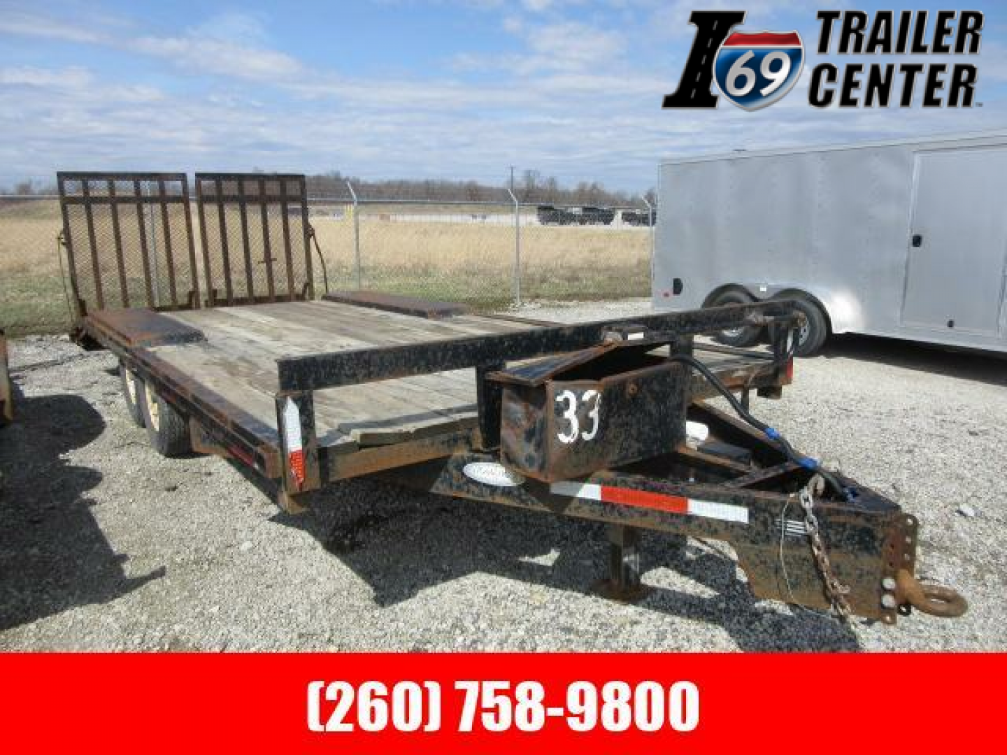2003 9×24 Equipment Flatbed Trailer