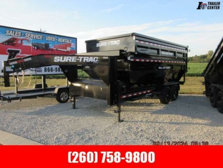 New 2024 Sure-Trac 7 x 16 NSBRC8216-GN-154 Dump Bin Carrier 15.4K (Carrier Only)