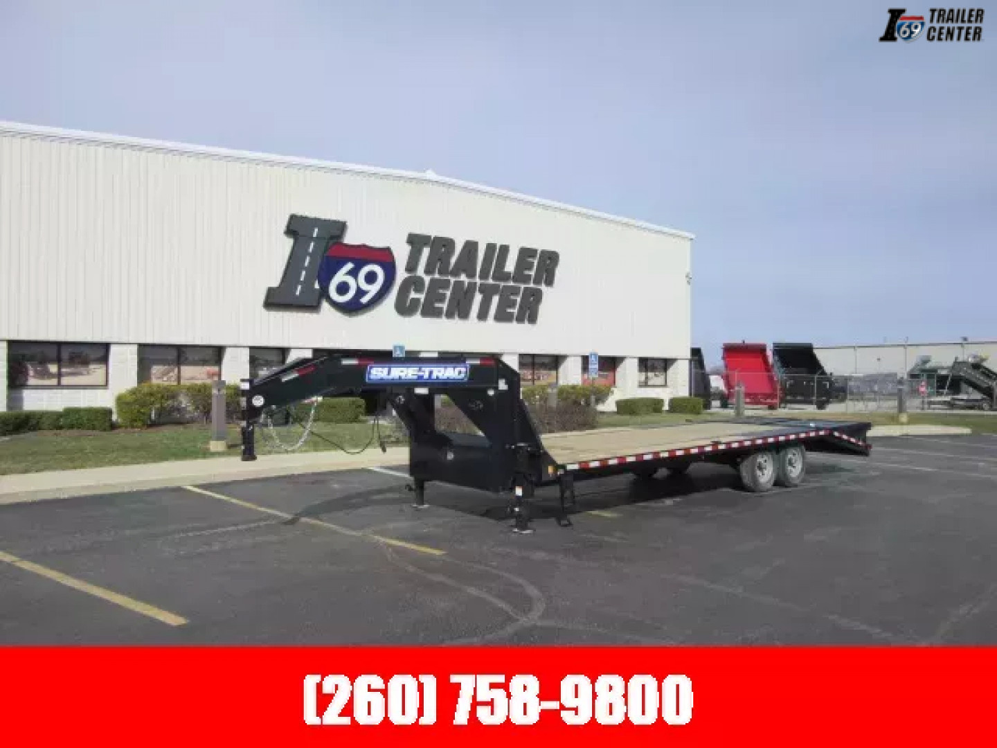 New 2025 Sure-Trac 8.5 x 20+5 Heavy Duty Low Profile Gooseneck Beavertail Deckover Trailer  15K