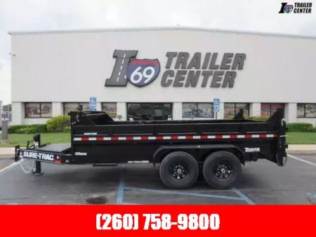 New 2025 Sure-Trac 7 X 14 Pro Series Telescopic Dump  15.4K