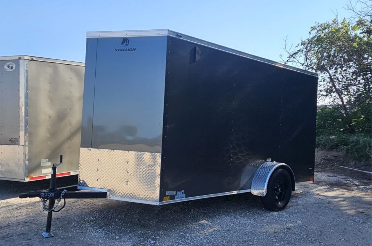 New 2025 Stallion Manufacturing LLC 6' x 12' Cargo / Enclosed Trailer