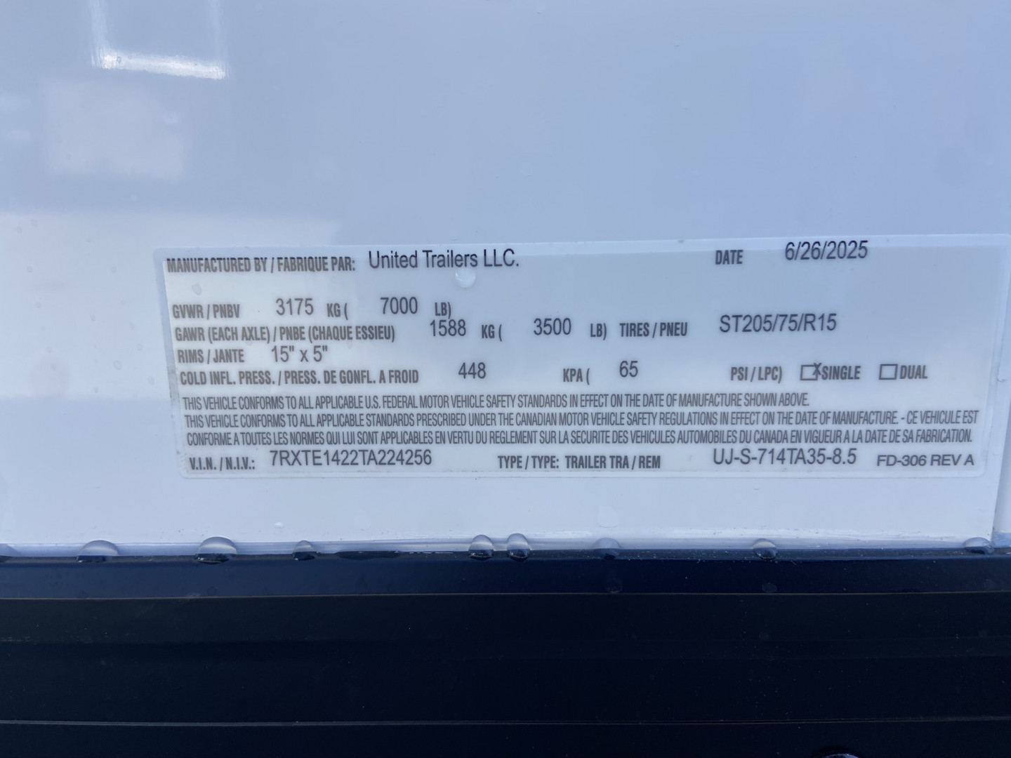 7×14 Enclosed Cargo Trailer photo 9