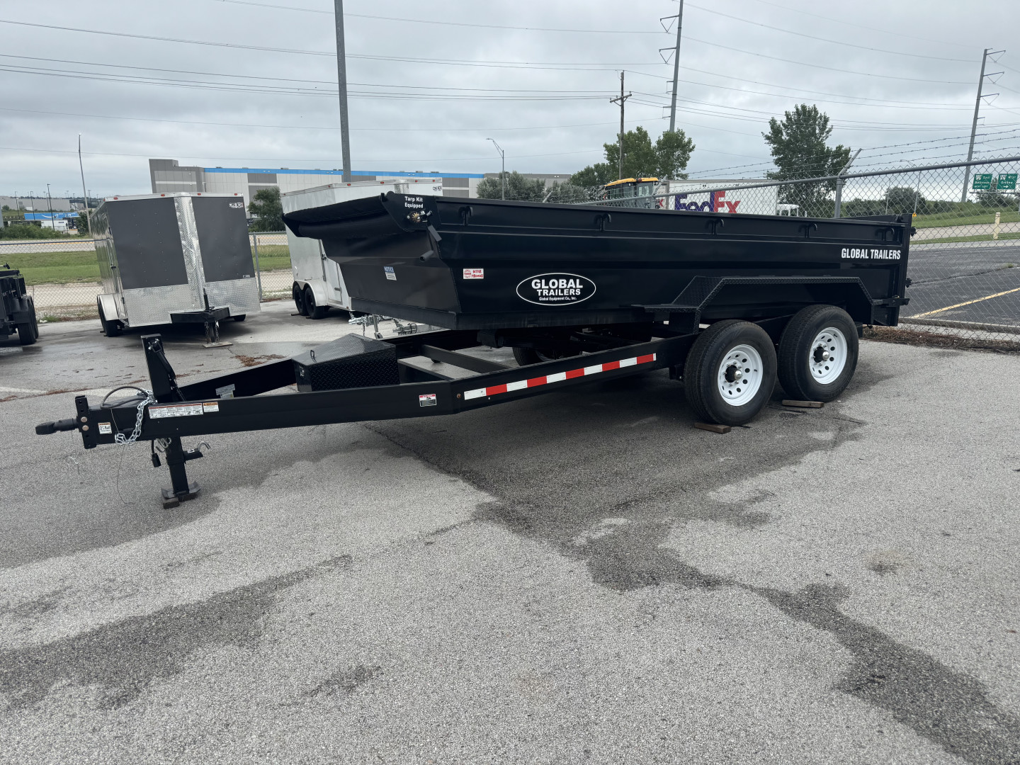 New 2025 Global Trailers 14' Dump Trailer