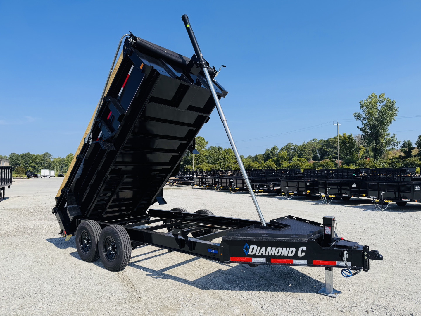 New 2026 Diamond C Trailers LPT207 7x14 24" Walls