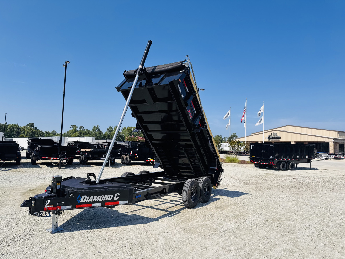 New 2026 Diamond C Trailers LPT207 7x14 24" Walls