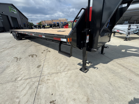 New 2027 Double A 40’ Gooseneck Deckover 35’ plus 5’ x 102” with 2-12K tandem dual axles=26K