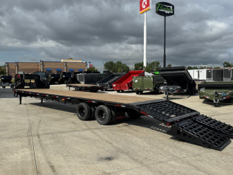 New 2026 Double A 36’ Gooseneck Deckover 31’ plus 5’ x 102” with 2-10K tandem dual axles=25K