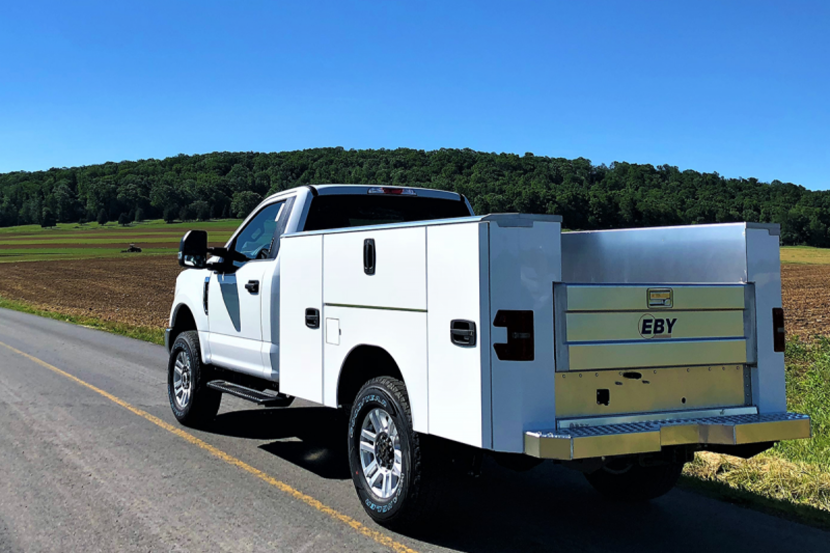 New 2025 EBY "RENEGADE" 8.5' x 80" x 44" Single Rear Wheel Aluminum Utility/Service Body