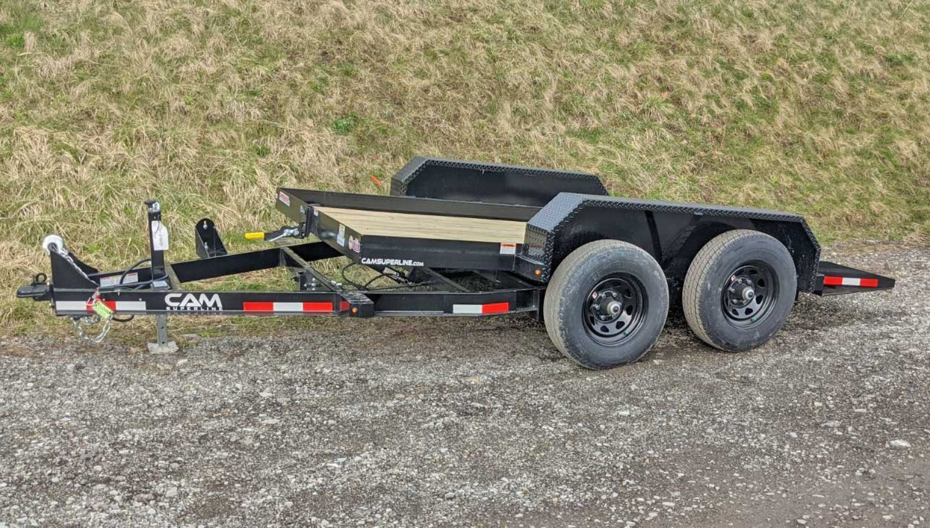 New 2025 CAM 6x12 Tandem Axle Tilt Trailer