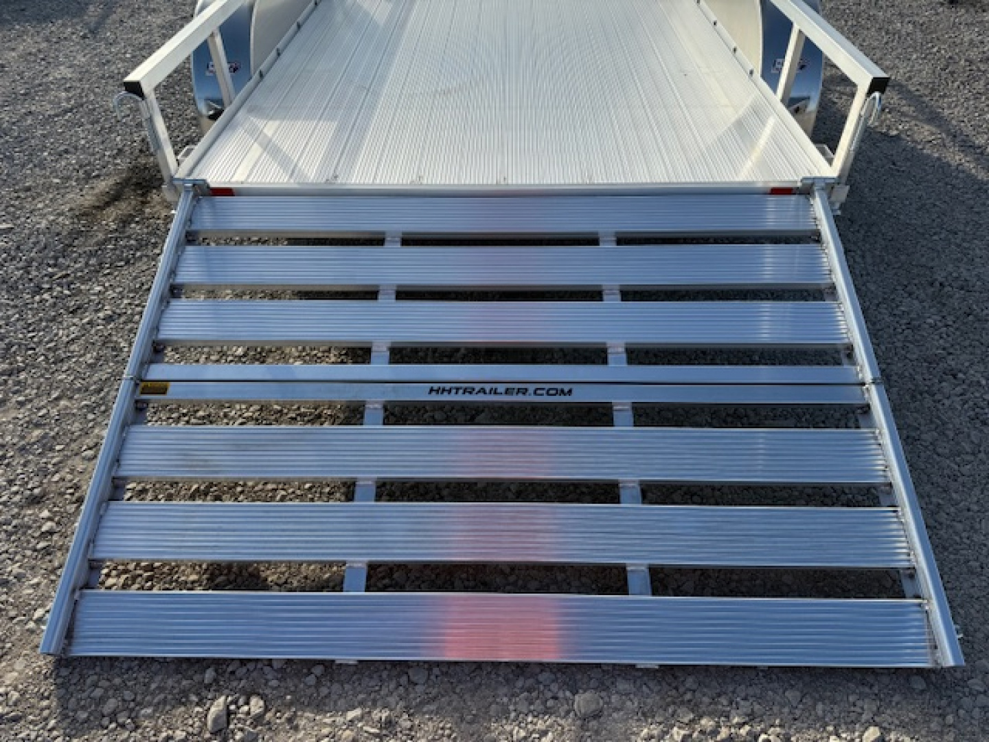 New 2026 H&H Aluminum 82"x14' 7k Rail Side Utility Trailer