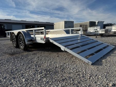New 2026 H&H Aluminum 82"x14' 7k Rail Side Utility Trailer