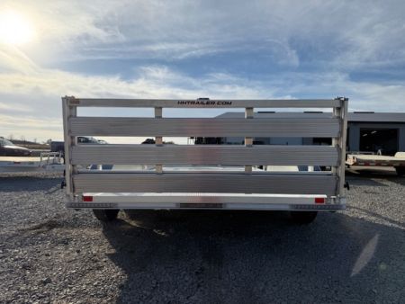 New 2026 H&H Aluminum 82"x14' 7k Rail Side Utility Trailer