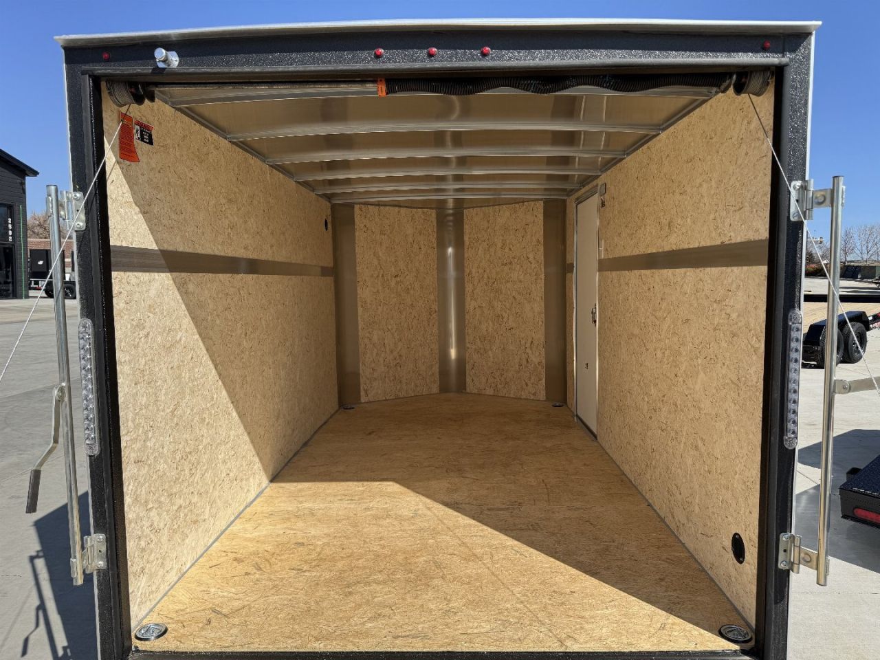 New 2025 H&H 7x12 + 2’V  Rear Ramp Enclosed Cargo Trailer