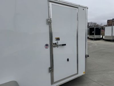 New 2025 H&H 7x12 + 2’V  Rear Ramp Enclosed Cargo Trailer