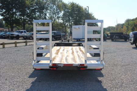 New 2025 Moritz ELBH 7' x 22' Low Pro - Aluminum Ramps - Equipment Trailer - 14000# GVW