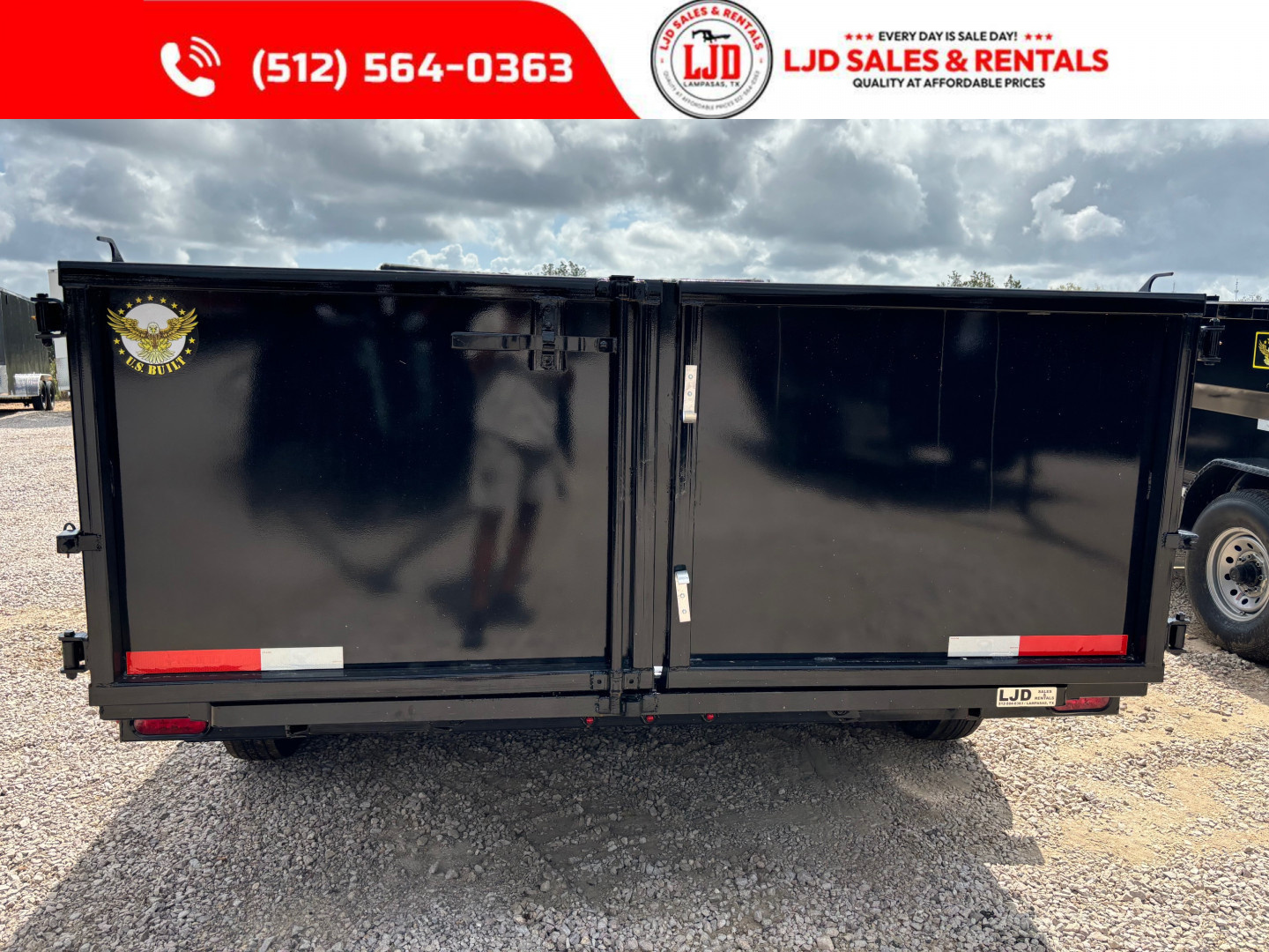 New 2025 US Built 7' X 14' 3' - Spreader Gate - Ramps - Tarp - 16K GVWR