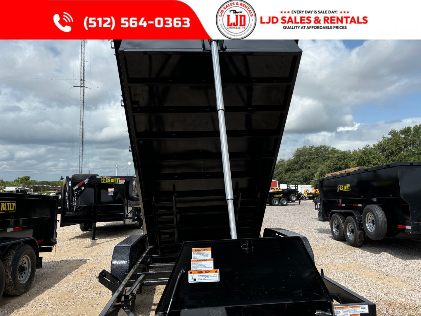 New 2025 US Built 7' X 14' 3' - Spreader Gate - Ramps - Tarp - 16K GVWR