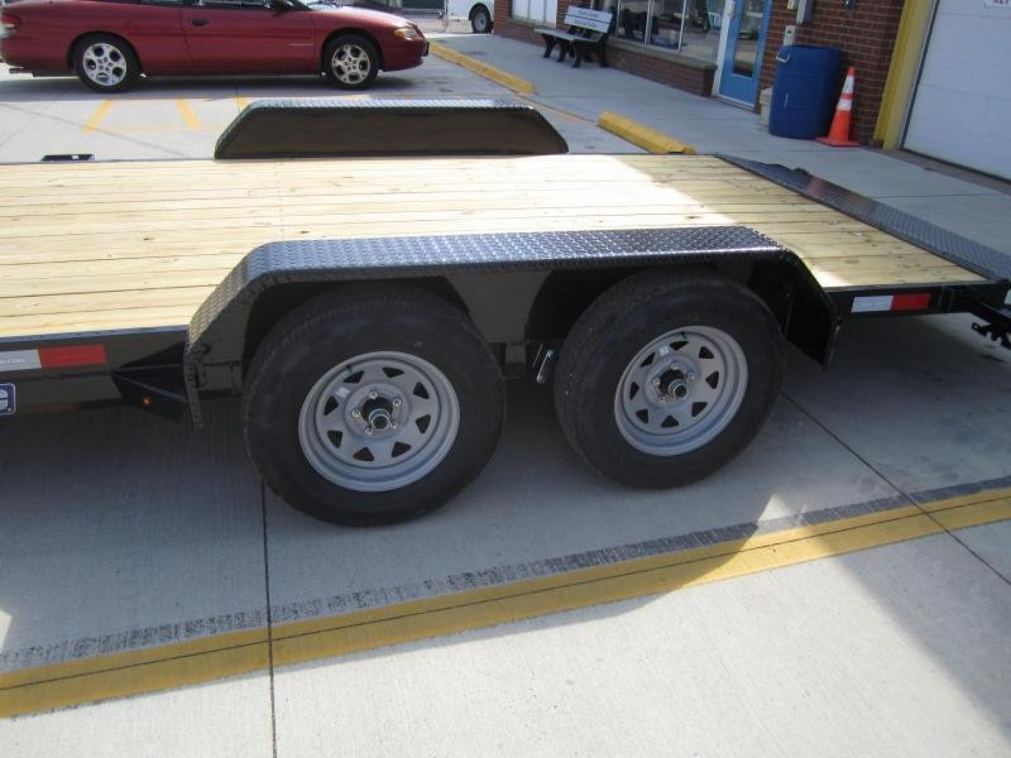 New 2026 Sure-Trac 7 X 18 Wood Deck Car Hauler 7k Car Hauler