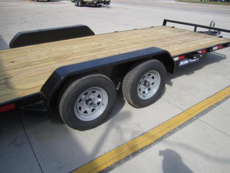 New 2026 Sure-Trac 7 X 18 Wood Deck Car Hauler 7k Car Hauler