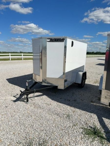 New 2026 CARGO EXPRESS EX DLX 5' x 8' 3K Idler Ramp Door Enclosed Cargo Trailer