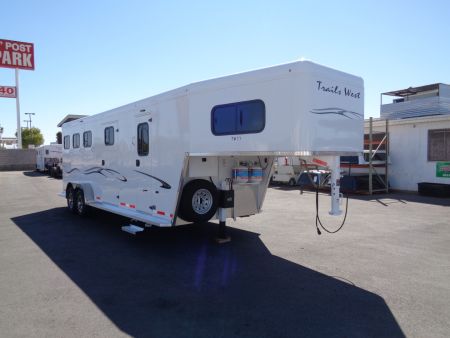 New 2026 Trails West * CLASSIC LQ 3-H * Classic LQ 3-Horse 7x7 Side Tack Goose Neck Horse Trailer *On Order*
