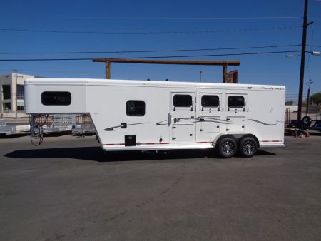 New 2026 Trails West * CLASSIC LQ 3-H * Classic LQ 3-Horse 7x7 Side Tack Goose Neck Horse Trailer *On Order*