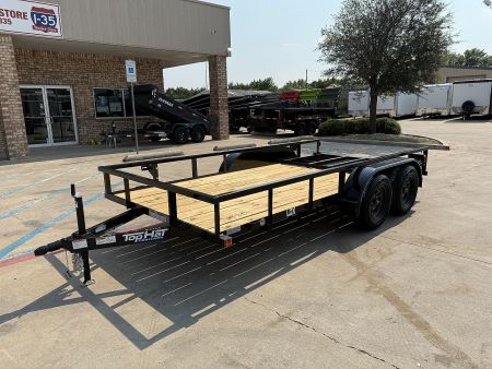 New 2025 Top Hat Trailers 14x77" LDX (No Brakes) Utility Trailer