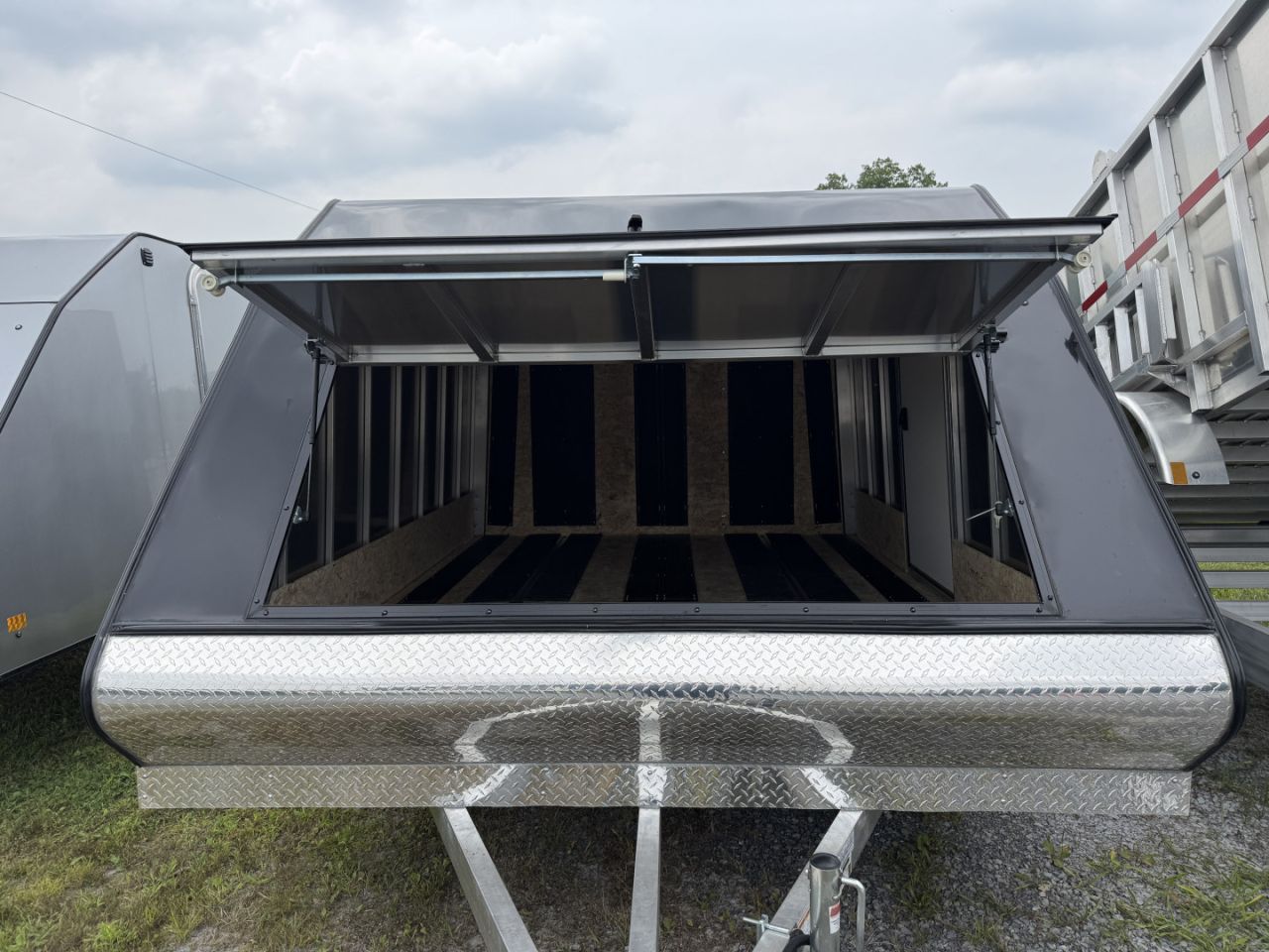 New 2027 Mission MFS 102X12 CROSSOVER Snowmobile Trailer CALIBER PACKAGE OF TRACK MATS AND SKI GUIDES