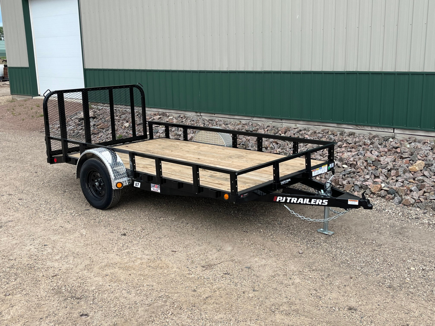 New 2026 10'x77" 3.5k PJ Single Axle Channel Utility Trailer