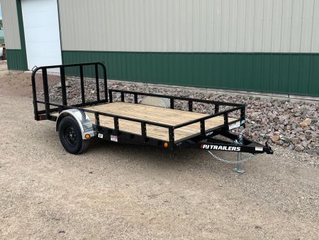 New 2026 10'x77" 3.5k PJ Single Axle Channel Utility Trailer
