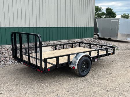 New 2026 10'x77" 3.5k PJ Single Axle Channel Utility Trailer