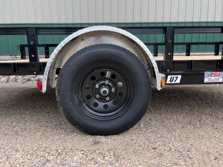 New 2026 10'x77" 3.5k PJ Single Axle Channel Utility Trailer