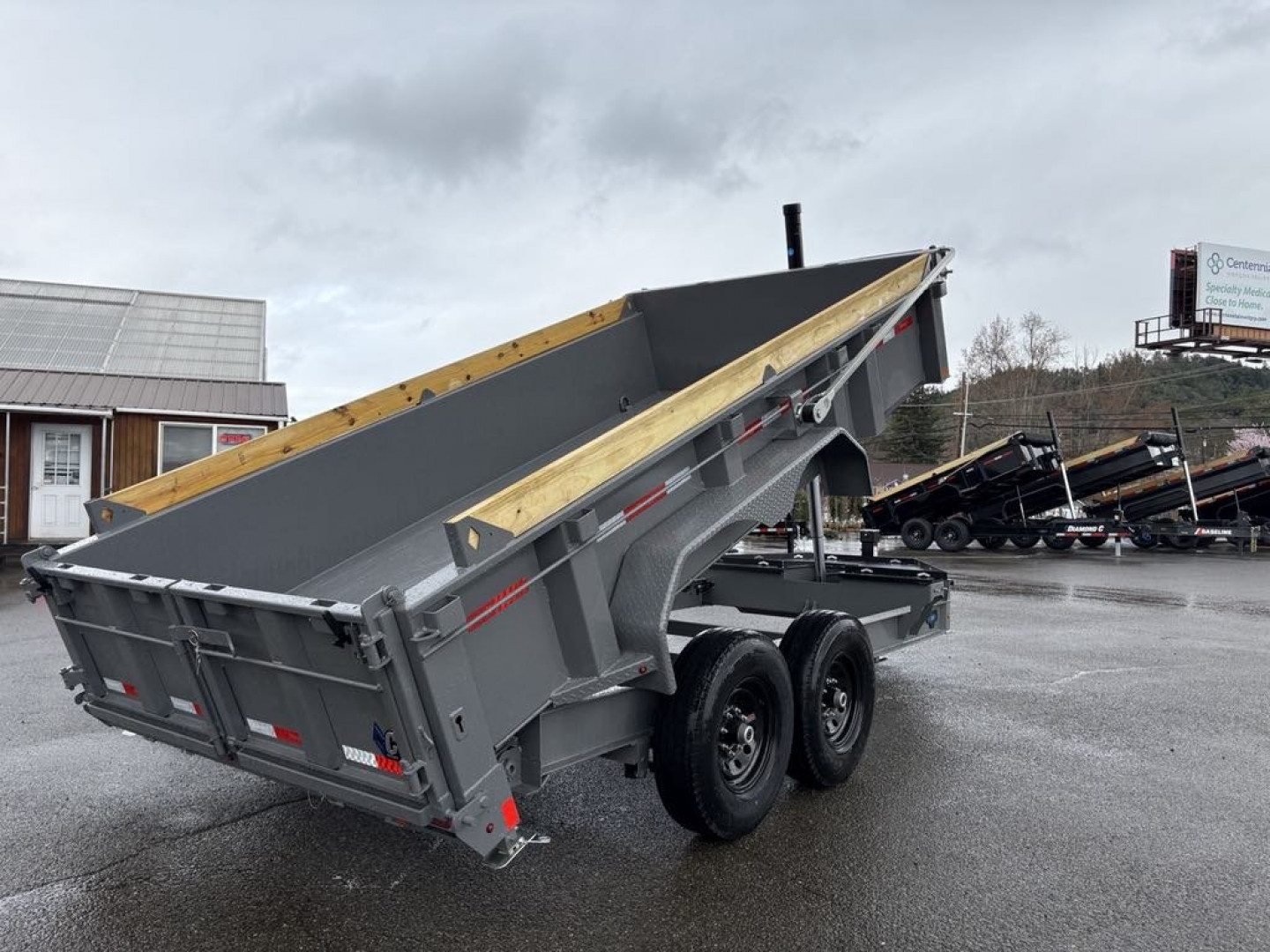 New DUMP 2026 Diamond C Trailers LPT207 82X14 LOW PROFILE 14K Trailer CEMENT GRAY