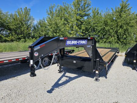 New 2026 Sure-Trac 8.5 x 25 (20+5) 15K Std Duty Beavertail Gooseneck Deckover Trailer