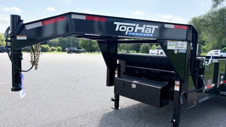 New 2025 Top Hat7x14 Gooseneck Dump Trailer!