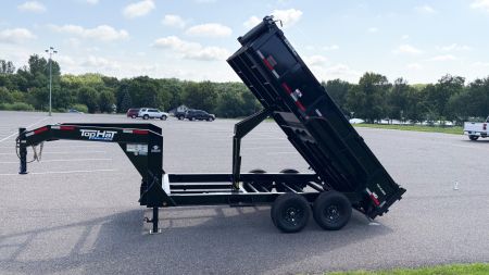 New 2025 Top Hat7x14 Gooseneck Dump Trailer!