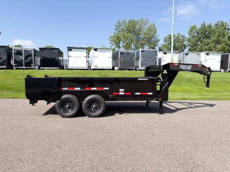 New 2025 Top Hat7x14 Gooseneck Dump Trailer!