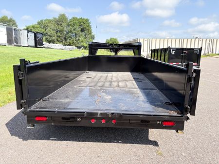 New 2025 Top Hat7x14 Gooseneck Dump Trailer!