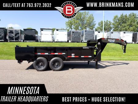 New 2025 Top Hat7x14 Gooseneck Dump Trailer!