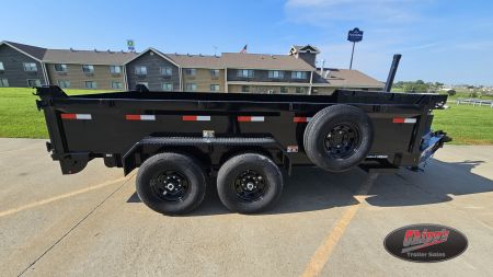 New 2025 H&H Trailers 83 x 14 Telescopic I-Beam Dump Bumper Pull 14K Dump Trailer