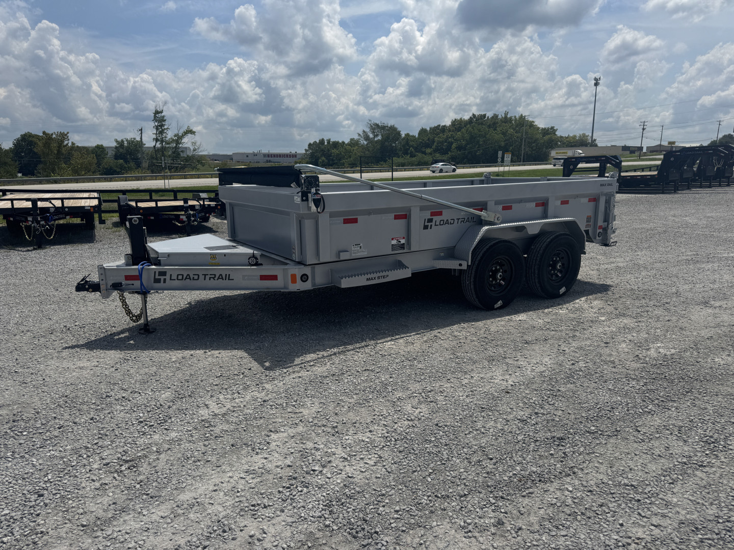 New 2026 Load Trail 83"x14' 14,000# Scissor Lift Dump Trailer