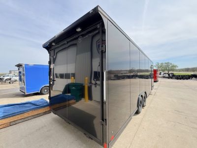 New 2026 Cross Blackout 8.5'x26' 10k Alpha Flat Top V-Nose Enclosed Car Hauler Cargo Trailer