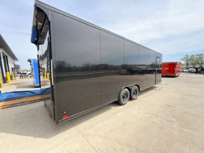 New 2026 Cross Blackout 8.5'x26' 10k Alpha Flat Top V-Nose Enclosed Car Hauler Cargo Trailer