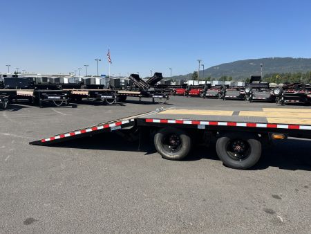 New 2025 Midsota 8.5x32 Gooseneck Deckover W/Power Tail 25.9k GVWR
