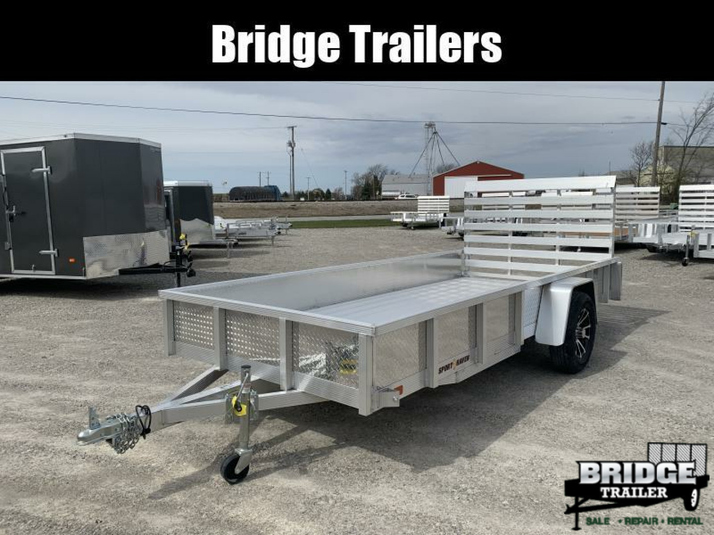 New 2026 Sport Haven AUT614D (6' X 14') 2.9K Aluminum Utility Trailer