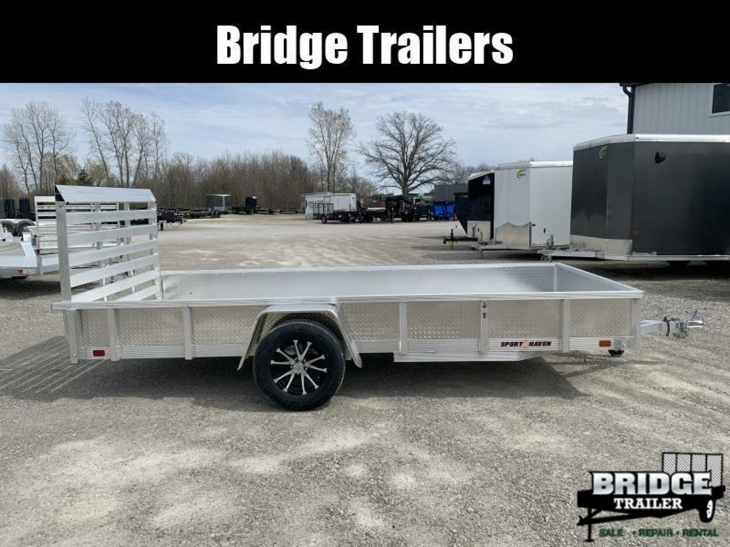 New 2026 Sport Haven AUT614D (6' X 14') 2.9K Aluminum Utility Trailer