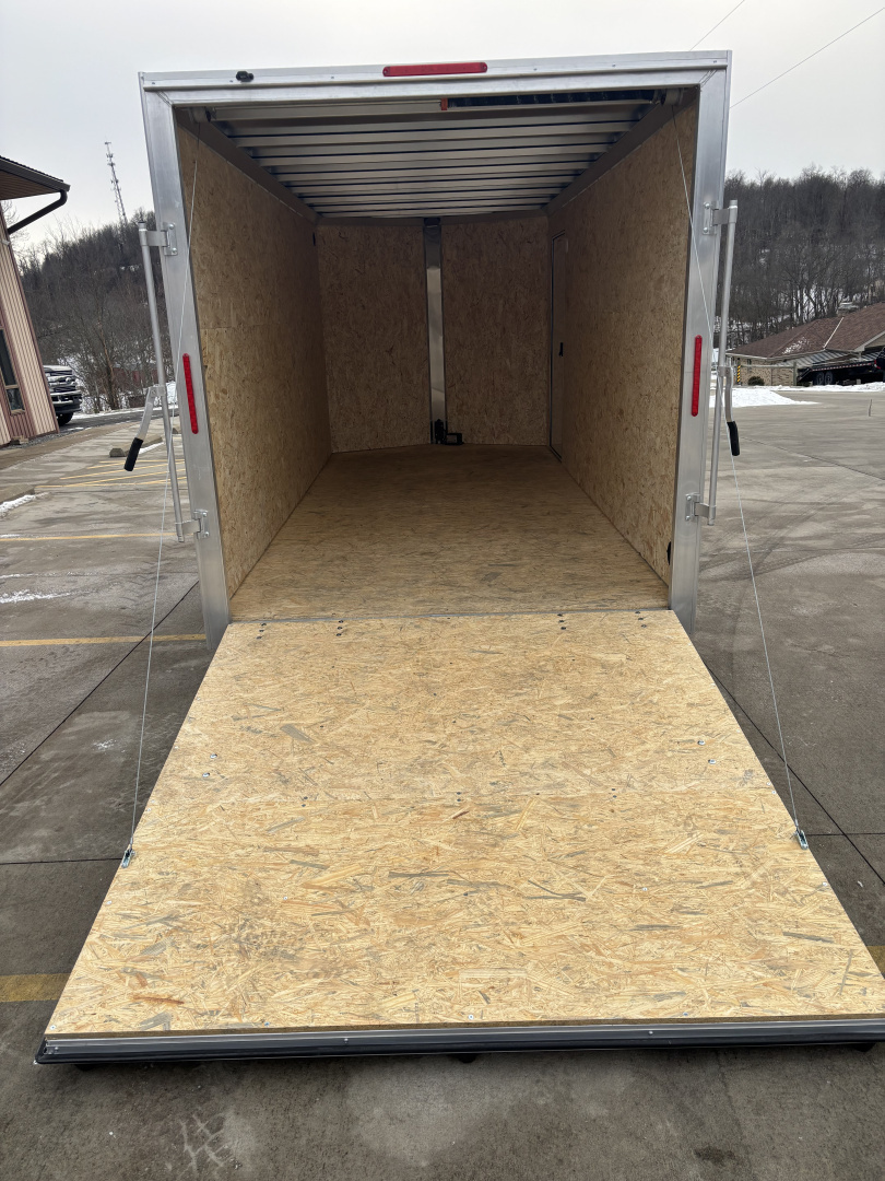 New 2026 (ALL ALUMINUM) High Country Trailers 7x16 Xpress XLT Pro Series Enclosed Trailer (V-Nose) - Red - w/ Ramp - 7000# GVWR