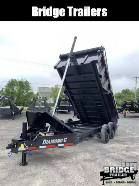 New 2026 Diamond C Trailers LPT208L14X81 (81" X 14') 18K Telescopic Dump Trailer