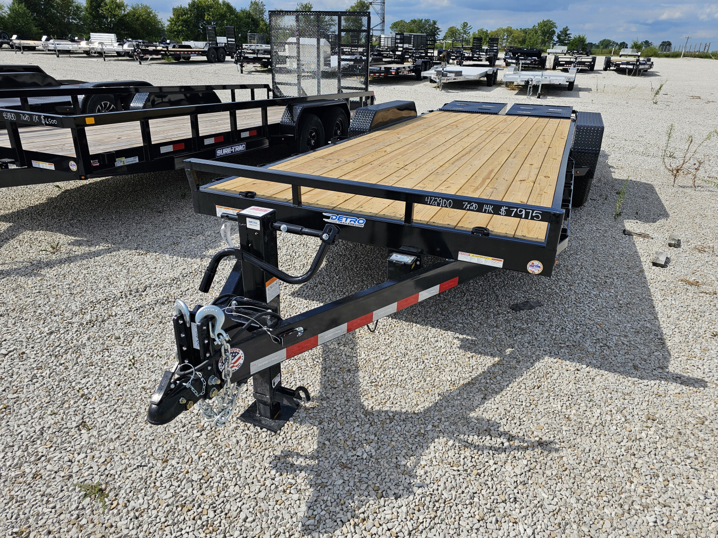 New 2026 Sure-Trac 7 x 20 (17+3) 14K Universal Ramp Equipment Trailer
